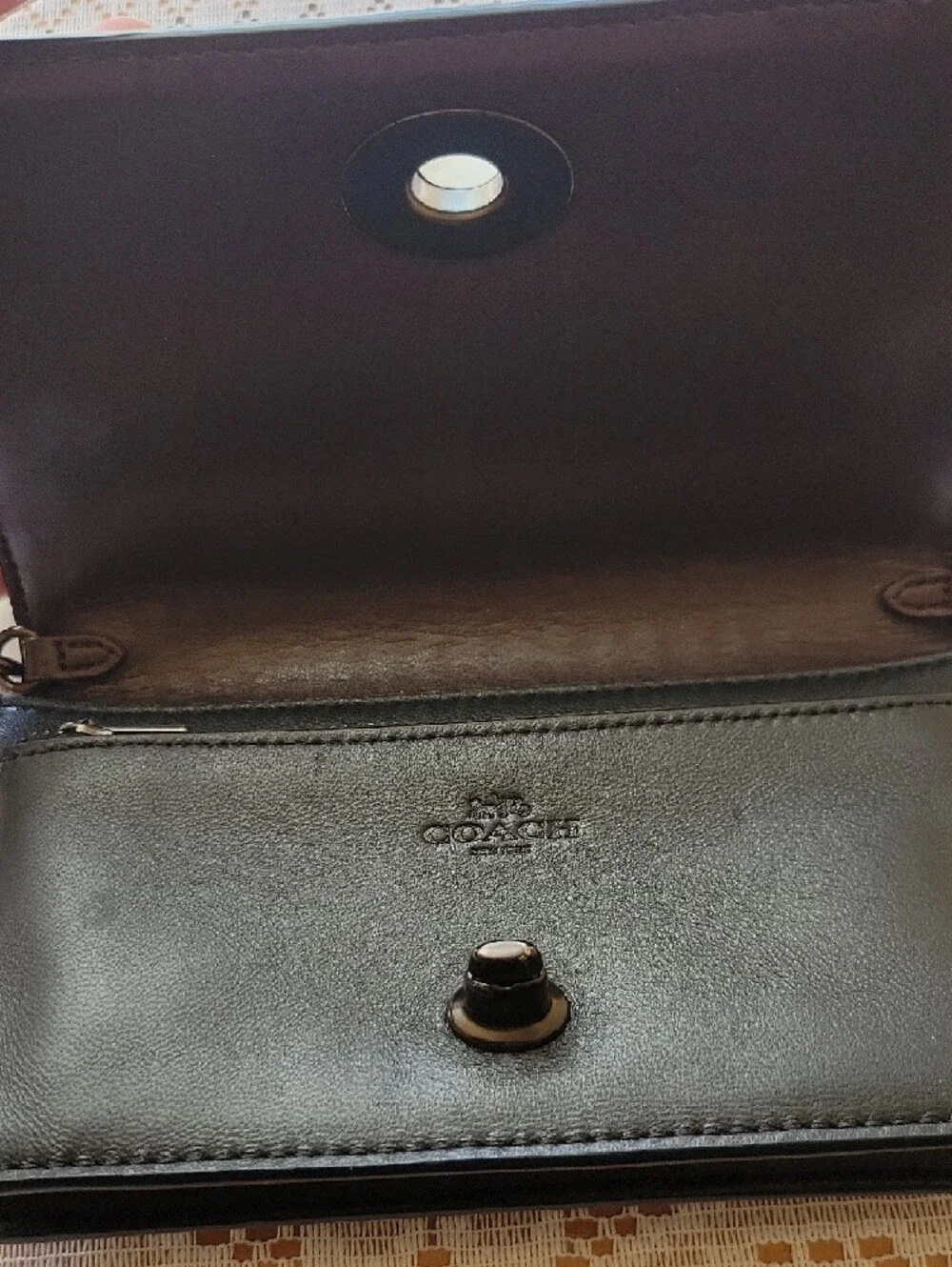 COACH Black Quilted Crossbody Detachable Chain / Convertible
